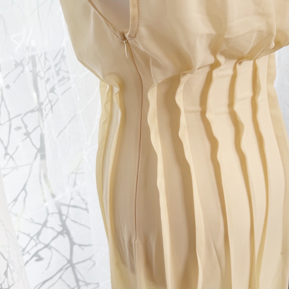 ARCINA ORI CREAM SHEER SLEEVELESS AUDREY MAXI DRESS - Picture 8 of 14